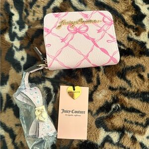 Juicy Couture Pink Chiffon Ribbon Bow Wallet